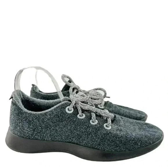 Allbirds mens lace up wool sneakers size 10 gray lightweight